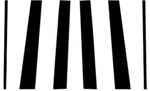 6Pcs Auto Tür Fenster Säule Beiträge Trim Abdeckungen Aufkleber for Hilux 2015 2016 2017 2018 2019 2020 2021 Außen zubehör