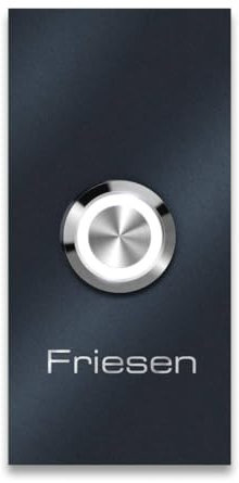 Metzler Klingelschild aus Edelstahl V2A, Modell Friesen