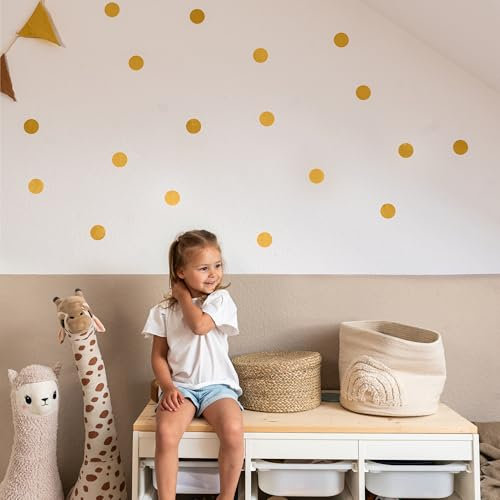 LILIMAUS Wandsticker Kinderzimmer [36 Stck. in vielen Farben] - Wandtattoo Punkte - Wandaufkleber Kinderzimmer Mädchen & Jungen - Wanddeko Kinder & Babyzimmer Deko - Aufkleber Wand - Wall stickers
