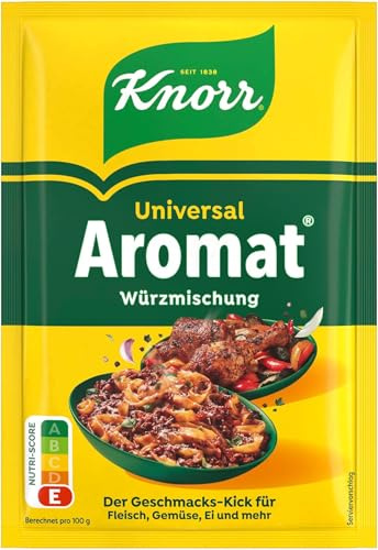 Knorr Würzmittel Nachfüllpackung Aromat Gewürzmischung zum Verfeinern von Speisen für schnelle Gerichte 100 g 1 Stück (Packung mit 10)