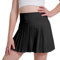zffriction Röcke Mädchen Tennisrock mit Taschen Innenhose Kinder Golf Skorts Plissierter Skater Sportrock Minirock Schuluniform (DE/NL/SE/PL, Alter, 10 Jahre, 12 Jahre, Regular, Schwarz)