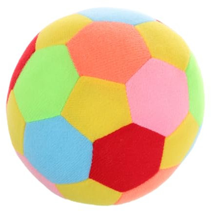 UPKOCH Babysensorischer Plüschball Mit Rassel Farbenfrohes Greifspielzeug Für Feine Motorik Weicher Stoff Fördert Visuelle Und Taktile Wahrnehmung Kindgerecht Für Kleinkinder