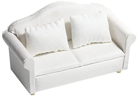 KOMBIUDA 1satz Miniatur Puppenhaus Sofa Mit Kissen Teiliges Möbelset Für DIY Mini-häuser Leicht Und Tragbar Für Kreative Spielmomente