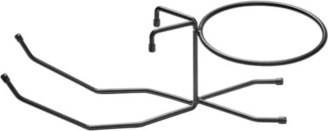 APS 30328 Support de table pour seau à champagne, en métal noir, pour seau à champagne, diamètre de l'anneau (intérieur) 18 cm, pieds antidérapants