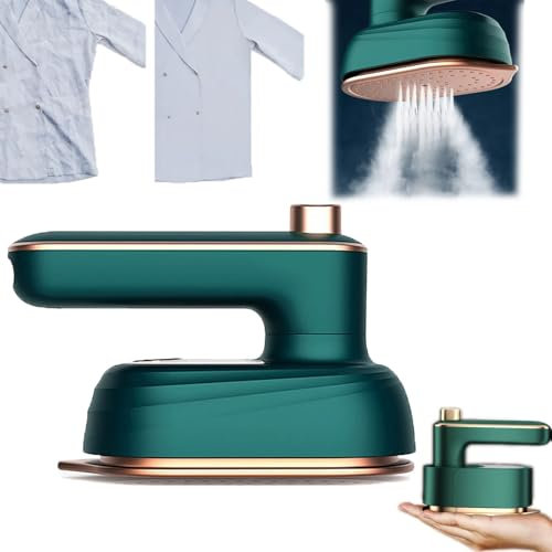 Comfy Bear Steamer, Comfybear Steamer, Handheld Steamer Iron for Clothes, Travel Steamer for Clothes Portable Mini, 180° Rotatable (Green)