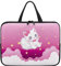 Xoenoiee Sacoche pour ordinateur portable pour homme et femme, sac de transport pour ordinateur portable pour voyage, étude, travail avec poignée, Jolis chats étoiles galaxie, 10inch