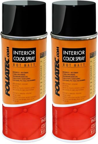 Foliatec Interior Color Spray - Rouge 1x400ml (Lot de 2)