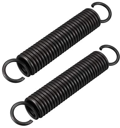 sourcing map Ressort de Traction Ressort de Tension Ressorts d'Extension 2.5mm Fil Dia, 18mm OD, 110mm Libre Longueur Ressort Acier Petit Double Crochet, 2pcs