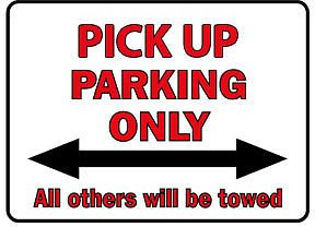 Parkschild - Pick Up Parking Only - 308847 - Gr. 40 x 30 cm