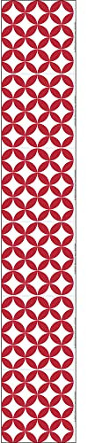 Stickers carrelage adhésifs décoratifs autocollants imitation céramique rouge, 15 cm X 15 cm, x6 - Décoration intérieure chic et élégante !