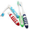 UMIDO Reisezahnbürsten 4er Set | einklappbar | Zahnbürste für Oralpflege | Mundpflege | Zahnpflege | Borstenstärke Medium | Rot - Grün - Dunkelblau - Hellblau | 4 Stück (9-URE) (4-KPF)