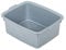 Addis 518457 Eco Made from 100% Plastic Extra Large Rectangular Washing Up Bowl, 12 Litre, Recycled Light Grey, 42 x 33 x 16.5cm