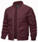 KEFITEVD Sommerjacke Herren Leicht Blouson Jacke Sommer Frühling Übergangsjacke mit Stehkragen Männer Military Jacke Weinrot XL