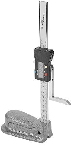 Digitaler Höhenreißer Anreissgerät mit Messhöhe 150mm, Magnetischen Füßen, Millimeter/Zoll Umrechnen, Edelstahl Basis, Tiefenmessgerät Messlehre zum Anreißen an Werkstücken