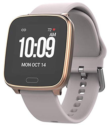 Timex iConnect Active Smartwatch mit Herzfrequenz, Benachrichtigungen und Aktivitäts-Tracking, Blush/Gold, modern