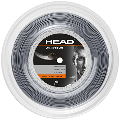 HEAD Unisex-Erwachsene Lynx Tour Reel Tennis-Saite, grau, 17