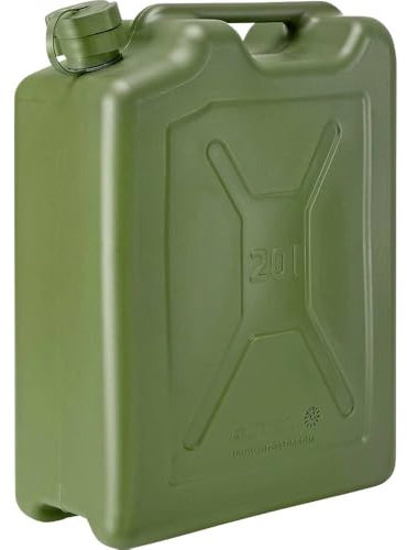 Pressol Armee-Kanister (für flüssige Kraftstoffe, Inhalt 20 l, Kanister aus HDPE, robust + unempfindlich, ø Auslauf 20 mm) 21 127 950