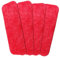 4 Pack Spray Mop Heads Replacement Mop Pads Reveal Mop Cleaning Pad ,Fit for All Spray Mops & Reveal Mops Washable 16.5*5.11 Inches.(Red)