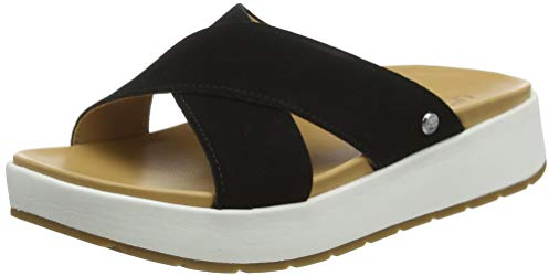 UGG Femme Emily Sandale, Daim Noir, 37 EU