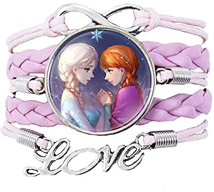 Armband Frozen Prinzessinnen Elsa & Anna Armband Pink