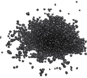 Decorative Stones,Glass Stones,1 Lb About 460 G Irregular Sea Glass Pebbles Artificial Glaze Crystal Stones Rocks for Vase Filler,Table Scatter,Aquarium Decoration,Air Plants Decoration (Black)