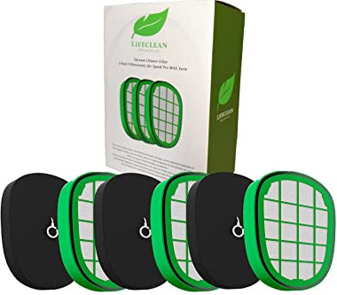 Lifeclean Filter Set für Speed Pro Max von Philips Akkusauger Plus FC6826 XC7041 XC7042 XC7043 XC8045 XC8147 FC6823 ersetzt Philips Kabelloser Staubsauger FC5005/01 (3 Motorfilter+ 3 Schaumfilter)