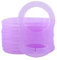 3X Piece MAM Adaptor for Babies Dummy Clip Pacifier TWINKLE STAR BABY (Purple)