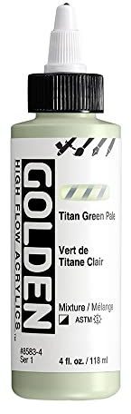 Golden : High Flow : Acrylic Paint : 118ml (4oz): Titan Green Pale : S1