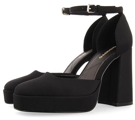 GIOSEPPO Zapatos Negros de tacón Ancho y Plataforma para Mujer assynt