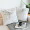 NordECO HOME 2er Set kissenbezüge 50x50 cm Kissen Braun Ombre Künstlich Pelz Fellkissen Dekorative Deko Kissen Kuschelkissen Flauschig Sofakissen Weich Plüschkissen für Sofa