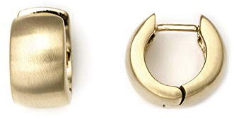 Heideman Ohrringe Herren Leon aus Edelstahl gold farbend Ohrcreolen für Männer mit Clip