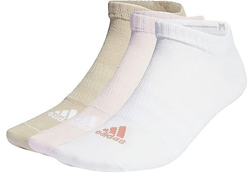 adidas Lot de 3 paires de chaussettes basses unisexes fines et légères