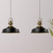 bamyum Asletl Pendelleuchte Esstisch Schwarz Gold 2 Flammig Metall Ø41 cm, Hängelampe Esstisch Wohnzimmer, Hängelampe Industrial Vintage, Küchenlampe Vintage, Pendelleuchte Schwarz Gold, Esstischlampe