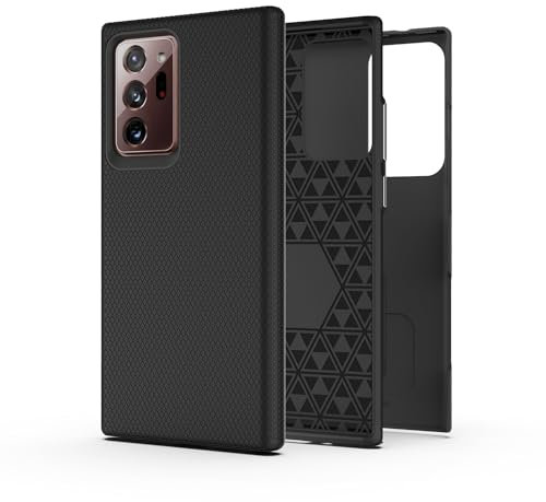 AWZHYDT Designed for Samsung Note 20 Ultra Case, Rugged Shockproof Dual Guard Protection Series Case for Samsung Galaxy Note 20 Ultra-Black