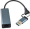 Leehitech Adaptateur Ethernet USB C 100 Mbit/s, Interface Deux en Un Type C/USB3.0 vers Connexion Réseau RJ45, Adapté aux Ordinateurs Portables, Téléviseurs, Téléphones Mobiles et Commutateurs