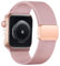SOLOLUP Correa elástica magnética para Apple Watch Correas 40mm 38mm 41mm Mujeres Hombres，Brazalete de Nylon Trenzado Correas Deportivas de Repuesto para iWatch SE Series 9/8/7/6/5/4/3/2/1，Rose