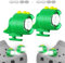 FerrDeery Headlights for Shoes 2 PCS, Cute Dinosaur Shoe Lights 3 Light Modes, Shoe Headlights Accessories Lasting 145 Hrs, IPX5 Waterproof Shoe Charm Night Light, Birthday ＆ Festival Gifts for Kids
