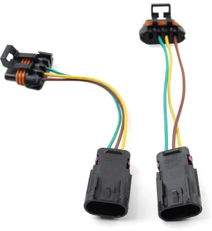 GZYF Kunststoff LED Scheinwerfer Umbau Kabelbaum Reparatur Stecker Kit Schwarz für Polaris RZR 800 11-14 RZR1000 16-18 RZR900 15-18 Motorrad