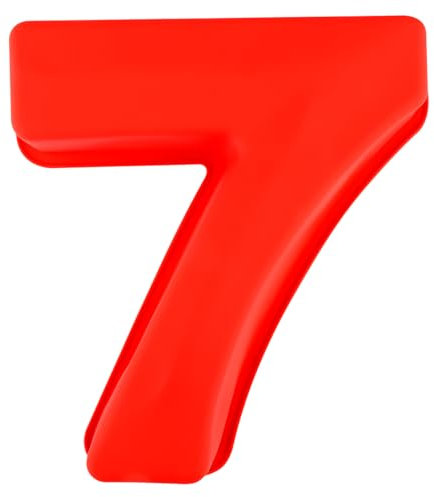 Thyonta 10 Inch Digital Silicone Mould Birthday Cake Baking Tools Chocolate Fondant Silicone Mould Easy Release Suitable for All Holidays (Number 7)