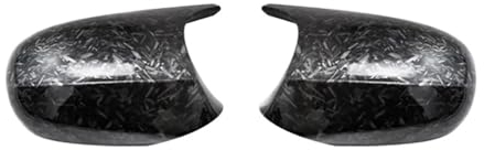 Rückspiegelkappen Für 1 3 Serie E92 E93 E90 E91 E81 E82 E87 E88 Carbon Fiber M Look Hinten Spiegel Kappe Schwarz Für M3 Stil Abdeckung Auto RückspiegelAbdeckung Ersatz(Forged Carbon Look B)