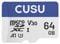 CUSU M30 64GB Micro SDXC Memory Card, Read Speed up to 90 MB/s, A1, UHS-I, Class 10, U3, V30