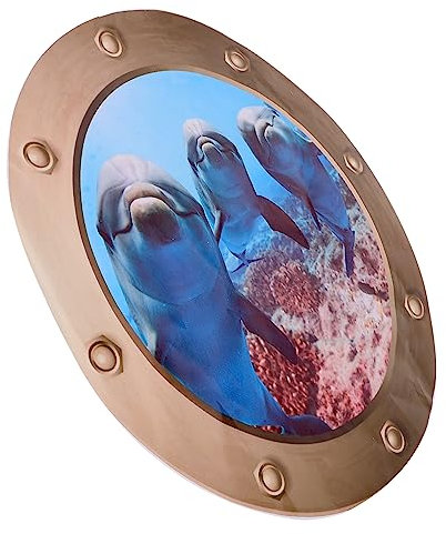 TOYANDONA 2stücke Delfin Wandsticker Für Kinderzimmer Wasserdichte Abnehmbare Wandtattoos Zur Dekoration Von Wohnzimmer Und Schlafzimmer Modernes Design Für Glatte Oberflächen Wie Wände