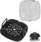 Grill Grate and Replacement Splatter Shield for Ninja AG301UK Foodi 5-in-1, Non-Stick Grill Griddle and Stainless Steel Splatter Screen, Air Fryer Accessories for Ninja Foodi AG300 AG302 AG400