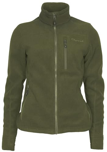 Pinewood Fleecejacke Damen grün aus 100% übergebliebenen Stoffen, leichte Damen Fleecejacke für Outdoor, Jagd und Wandern