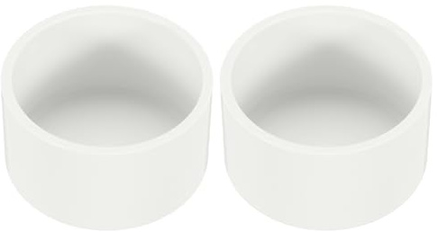 PATIKIL 2 PVC Pipe End Cap Fitting, 6 Pack Furniture Grade Pipe Plug Adapter Socket Fittings for Build PVC Furniture DIY Garden Shelf Support Structure Storage, White