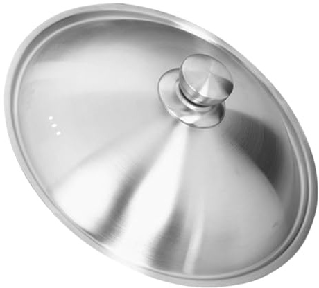 MOLUCKFU Stainless Steel Pot Lid 30-36cm Universal Replacement Cover for Frying Pan Non-Magnetic Glass Lid Knob for Kitchen Cookware