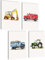 mojoliving Bilder Kinderzimmer jungen Baby Zimmer Poster Set Wandbilder Kinderzimmer mädchen Babyzimmer Deko Bilder für Baby Zimmer Dekoration (Kraftfahrzeuge)