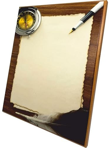 Placa conmemorativa personalizada impresa (PERGAMINO 2)