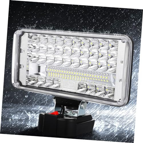 Lurrose Flexibler Led Arbeitsstrahler Akku Strahler Outdoor Akkubetriebene Taschenlampe Mit Schwenkbarem Kopf Für Handwerk Camping Jagen Und Angeln