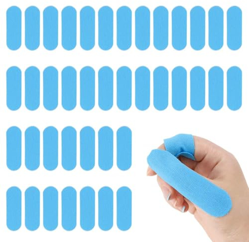 40 Stück Bowling-Daumenband, elastisches Bowling-Fingerband, Schutzband für Bowler, Sportband für Bowling, Fingerschutz, Bowling, Fingerschutz, Bowling-Zubehör für Männer und Frauen, Blau